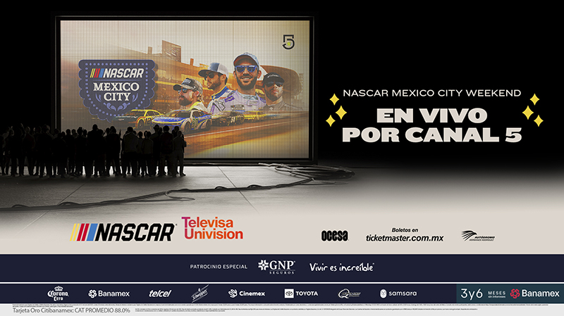 NASCAR y Televisa Univision anuncian derechos de transmisión con un acuerdo histórico NASCAR y Televisa Univision anuncian derechos de transmisión con un acuerdo histórico