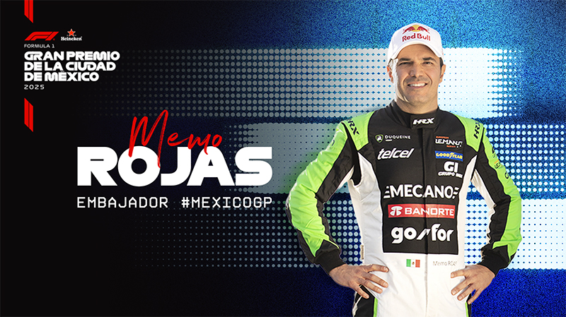 Memo Rojas Jr. es nombradoembajador del México GP 2025