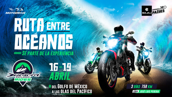 «De océano a océano», la ruta de Explorer Rides que invita a rodar del Golfo de México a las olas de Pacífico.