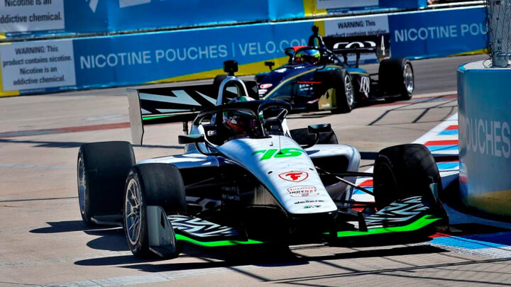 Ricardo Escotto remonta en Arlington y se mete al Top 12 general de la INDY NXT