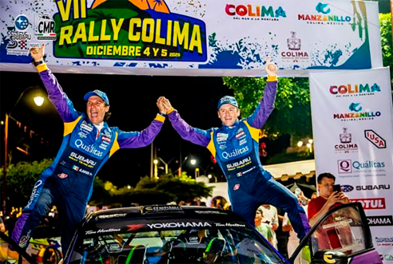 Triunfan Pancho Name y Armando Zapata en Rally Colima en RC4 y ratifican su campeonato 2025